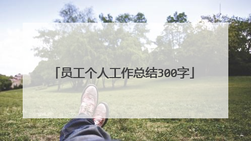 员工个人工作总结300字