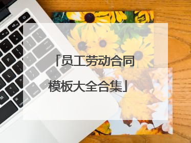 员工劳动合同模板大全合集