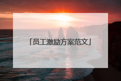 员工激励方案范文