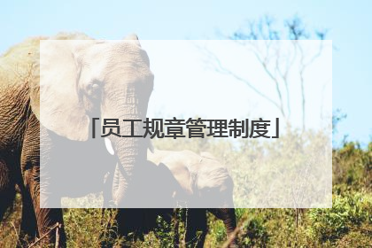 员工规章管理制度