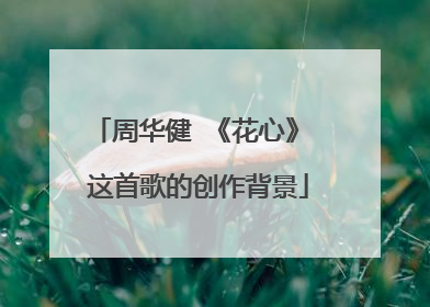 周华健 《花心》 这首歌的创作背景