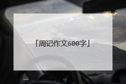 周记作文600字