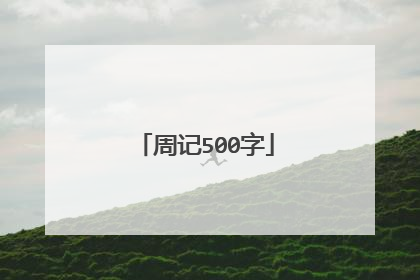 周记500字