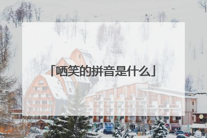 哂笑的拼音是什么