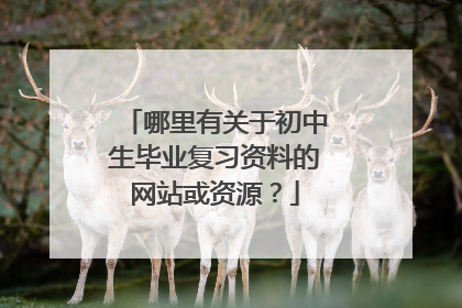 哪里有关于初中生毕业复习资料的网站或资源？