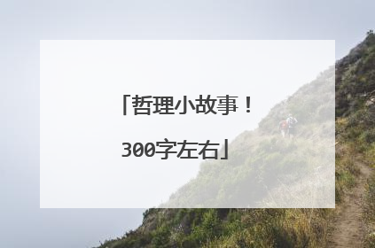 哲理小故事！300字左右