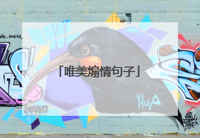 唯美煽情句子