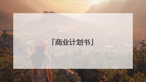 商业计划书