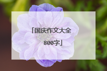 国庆作文大全 800字