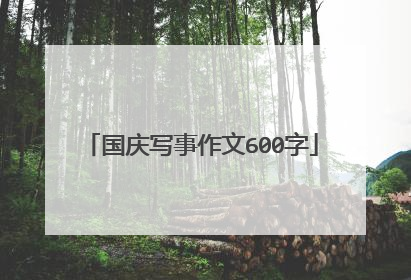 国庆写事作文600字
