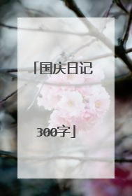 国庆日记300字