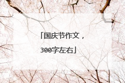 国庆节作文,300字左右