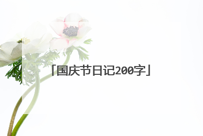国庆节日记200字