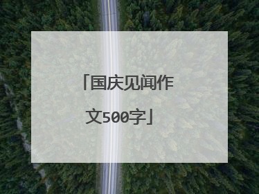 国庆见闻作文500字