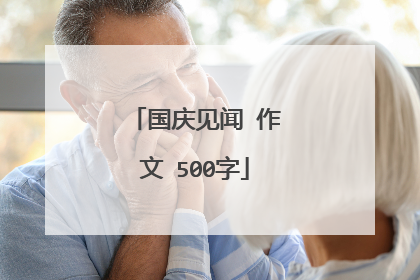 国庆见闻 作文 500字