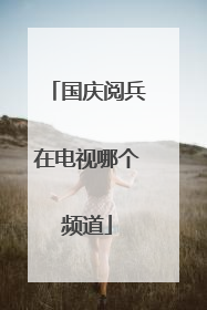 国庆阅兵在电视哪个频道