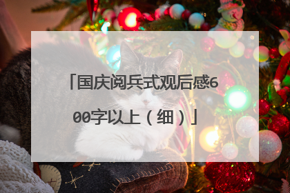 国庆阅兵式观后感600字以上（细）