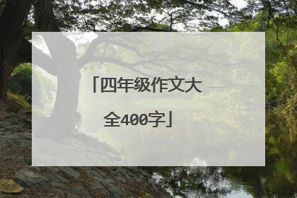 四年级作文大全400字