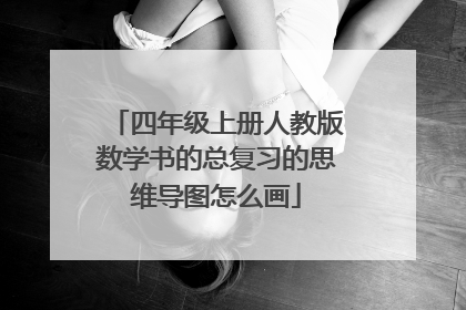 四年级上册人教版数学书的总复习的思维导图怎么画