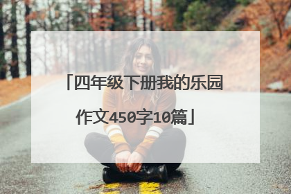四年级下册我的乐园作文450字10篇