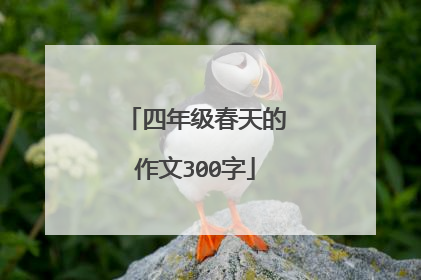 四年级春天的作文300字
