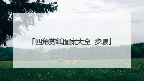 四角剪纸图案大全 步骤