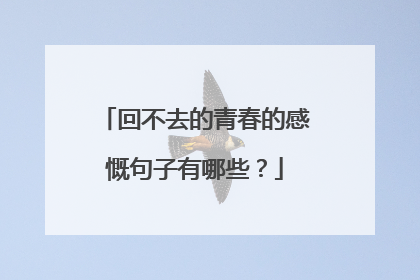 回不去的青春的感慨句子有哪些？