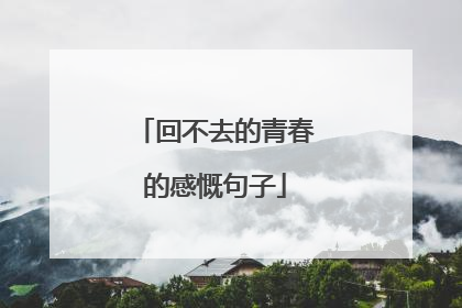 回不去的青春的感慨句子