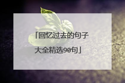 回忆过去的句子大全精选90句