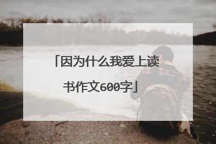 因为什么我爱上读书作文600字