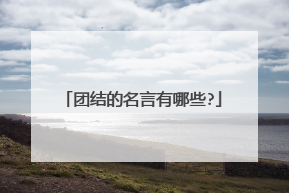 团结的名言有哪些?