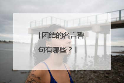 团结的名言警句有哪些?