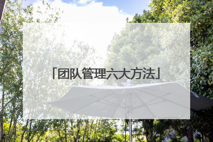 团队管理六大方法