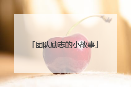 团队励志的小故事