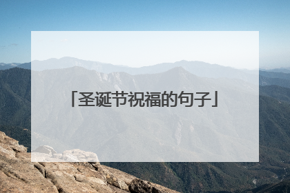 圣诞节祝福的句子