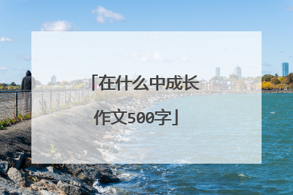 在什么中成长作文500字