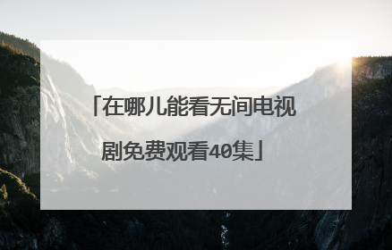 在哪儿能看无间电视剧免费观看40集