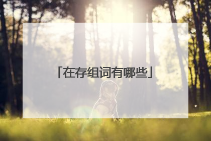 在存组词有哪些