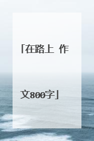 在路上 作文800字