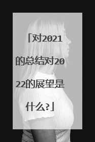 对2021的总结对2022的展望是什么?