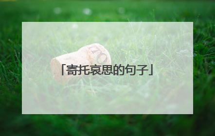 寄托哀思的句子