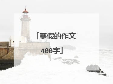 寒假的作文400字