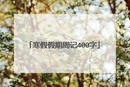 寒假假期周记400字
