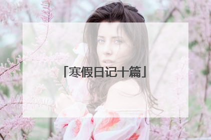 寒假日记十篇