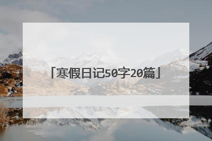 寒假日记50字20篇