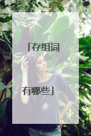 存组词有哪些