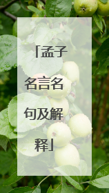 孟子名言名句及解释