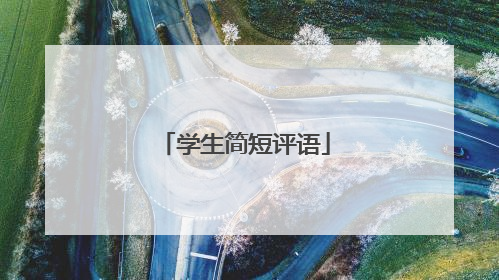 学生简短评语