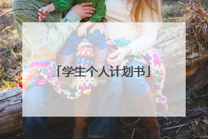 学生个人计划书