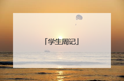 学生周记